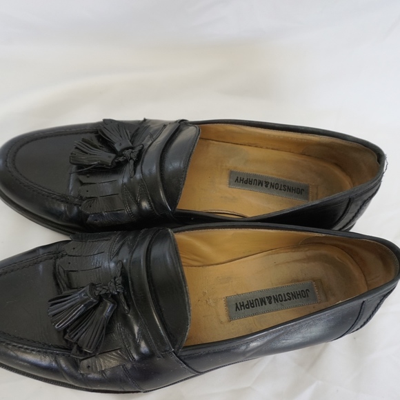 Johnston & Murphy Black Tassel Loafer Shoes main image 4